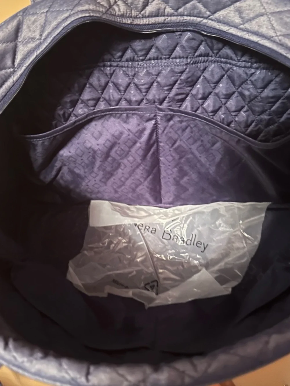 Vera Bradley Quilted Shoulder Baby Bag in Navy new without tag